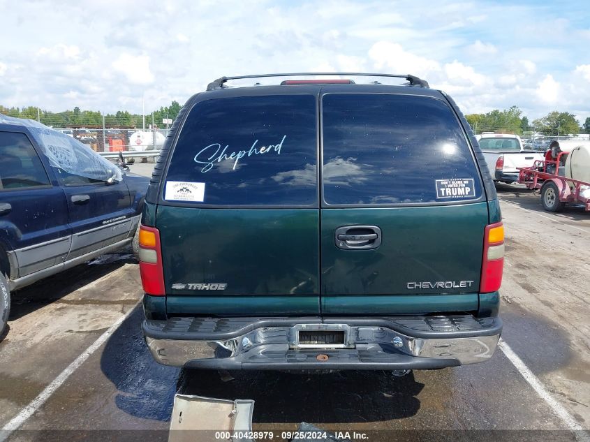 2001 Chevrolet Tahoe Ls VIN: 1GNEC13T21J269256 Lot: 40428979