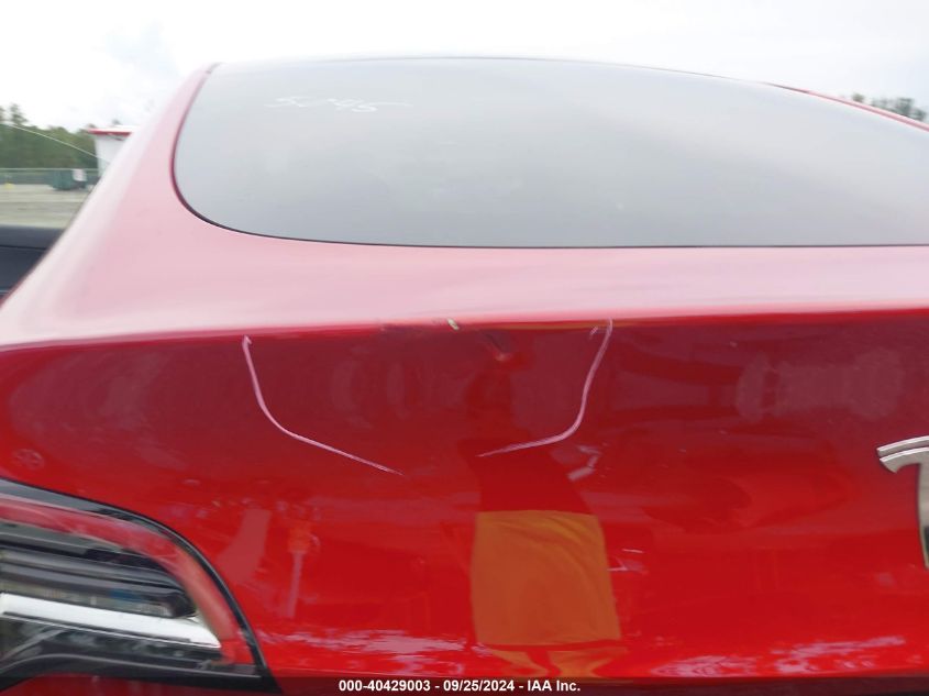 2022 Tesla Model Y Long Range Dual Motor All-Wheel Drive VIN: 7SAYGDEE8NA005045 Lot: 40429003