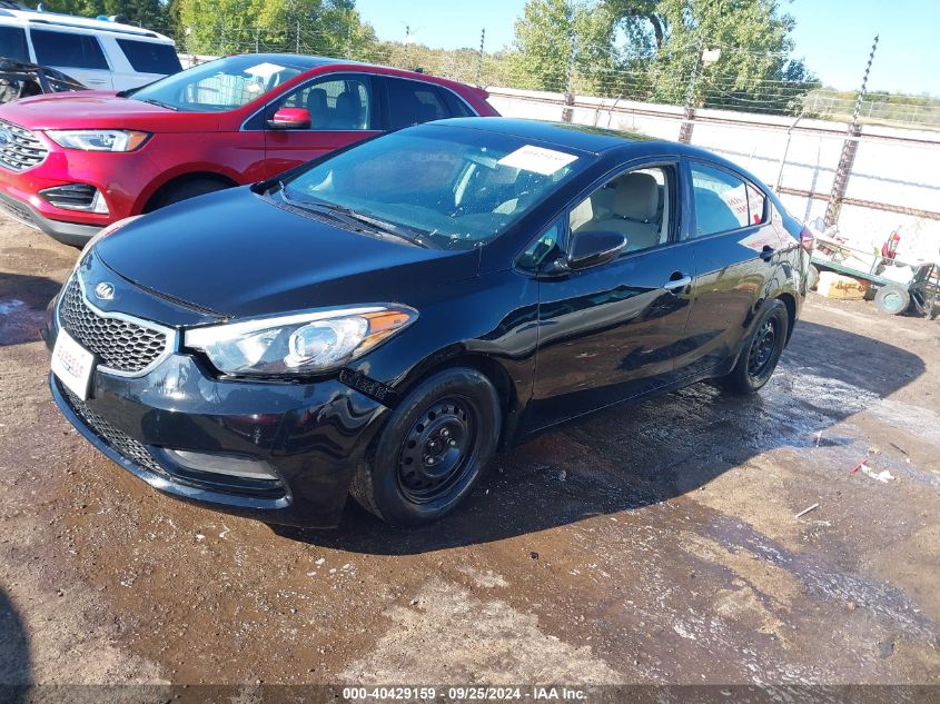 VIN KNAFX4A66G5498926 2016 KIA Forte, LX no.2