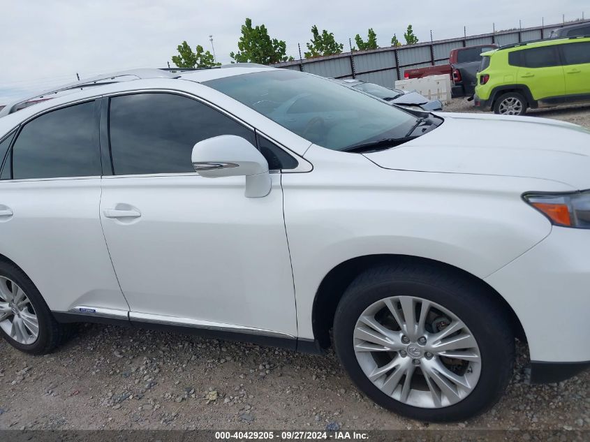 2011 Lexus Rx 450H VIN: JTJBC1BA1B2418552 Lot: 40429205