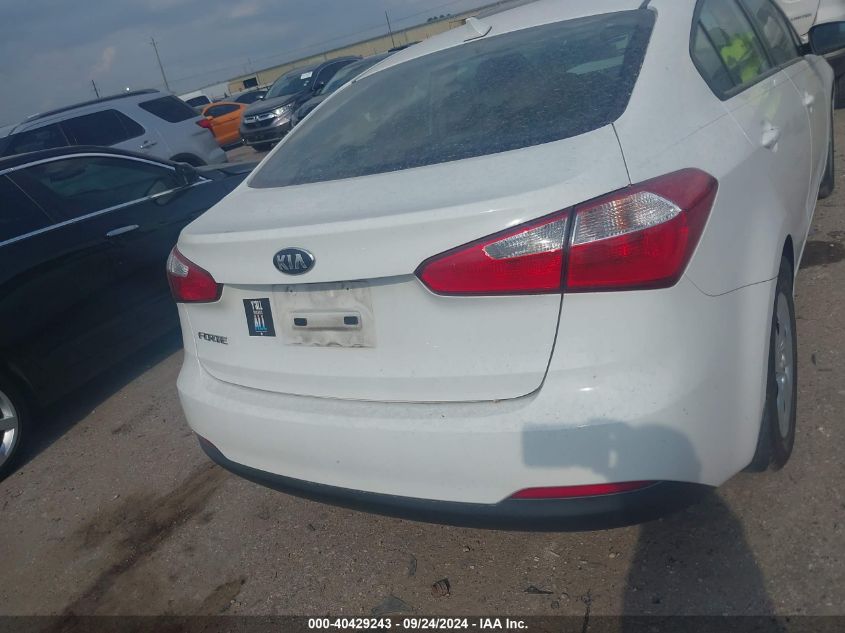 2016 Kia Forte Lx VIN: KNAFK4A64G5573041 Lot: 40429243