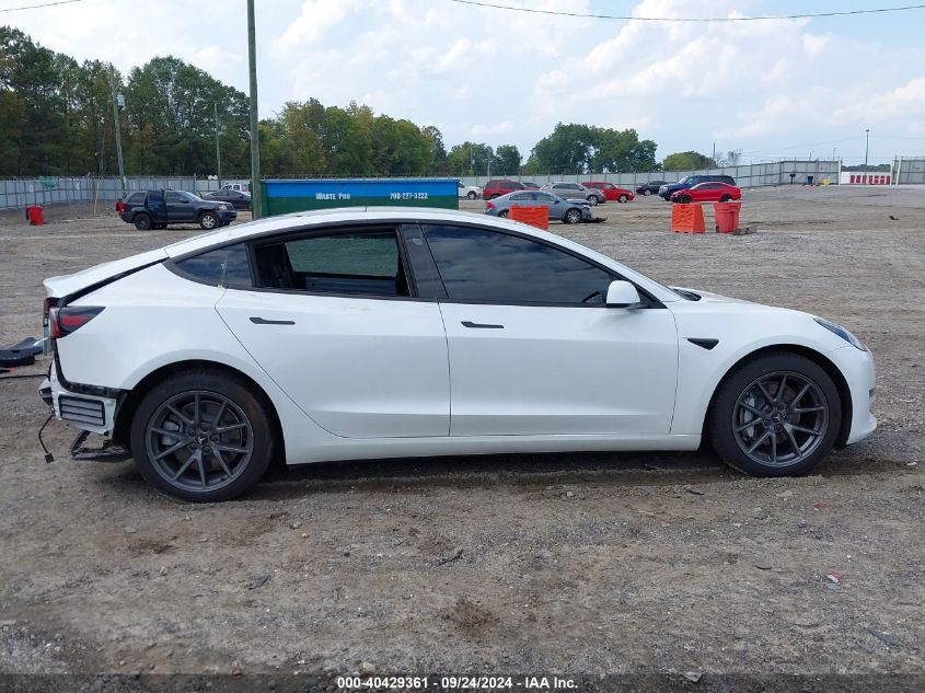 2021 Tesla Model 3 Standard Range Plus Rear-Wheel Drive VIN: 5YJ3E1EAXMF031690 Lot: 40429361