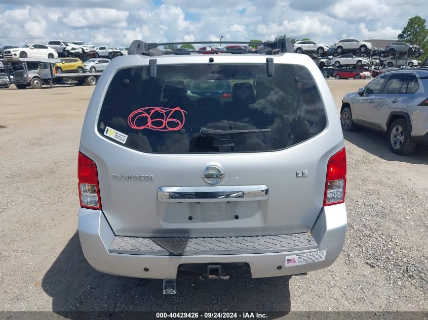 2008 Nissan Pathfinder Le VIN: 5N1AR18B58C639082 Lot: 40429426