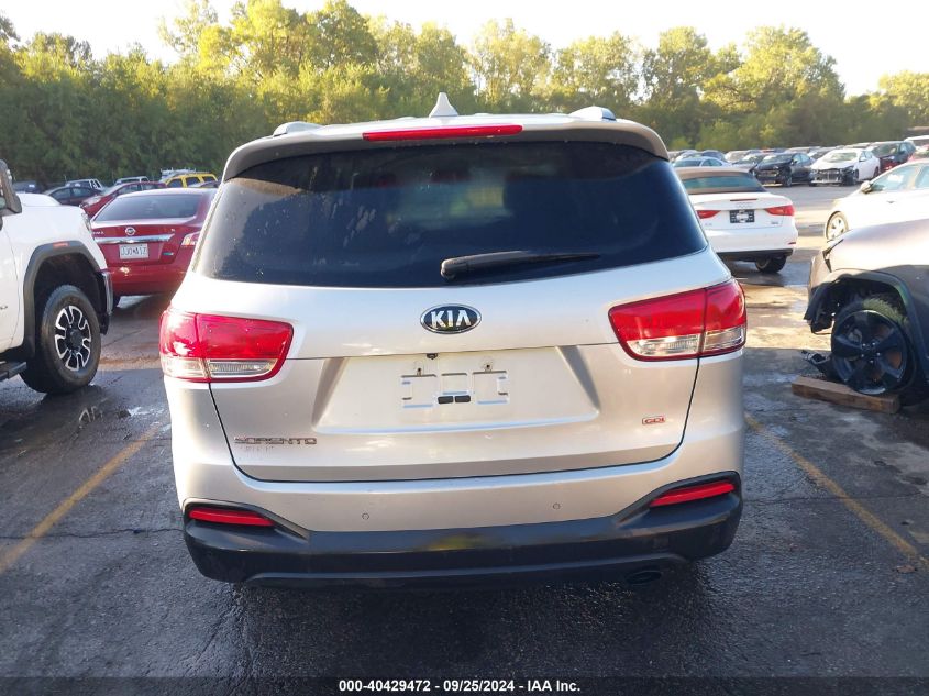 2016 Kia Sorento 2.4L Lx VIN: 5XYPG4A36GG048858 Lot: 40429472