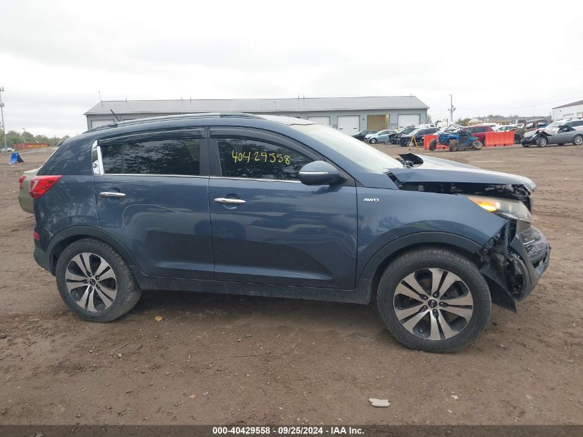 2013 Kia Sportage Ex VIN: KNDPCCA27D7500824 Lot: 40429558