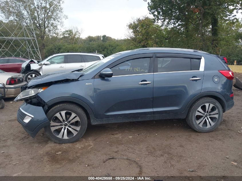 2013 Kia Sportage Ex VIN: KNDPCCA27D7500824 Lot: 40429558