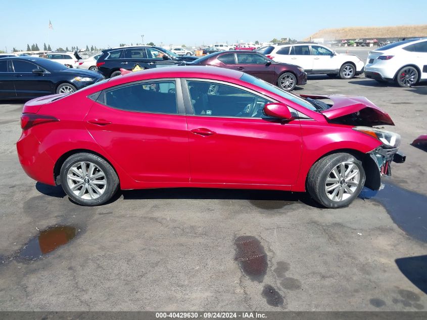 2014 Hyundai Elantra Se VIN: KMHDH4AE1EU180001 Lot: 40429630