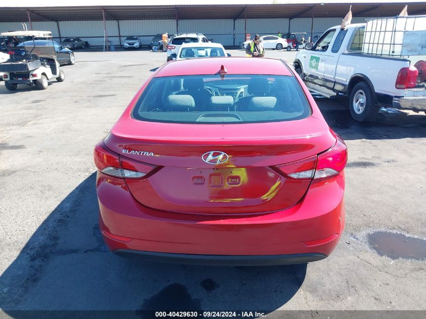 2014 Hyundai Elantra Se VIN: KMHDH4AE1EU180001 Lot: 40429630