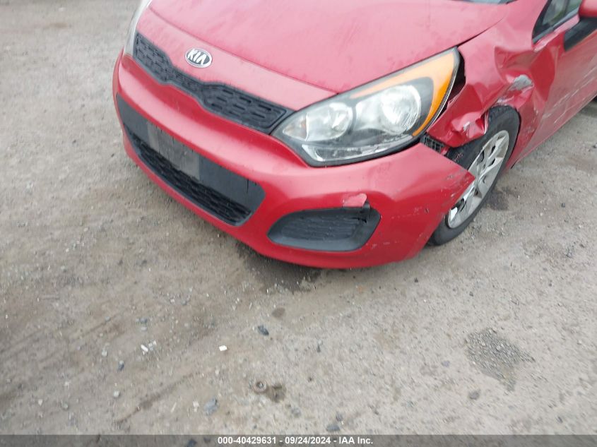 2013 Kia Rio Lx VIN: KNADM5A34D6170986 Lot: 40429631