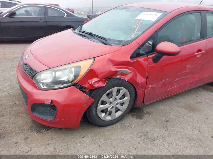 2013 Kia Rio Lx VIN: KNADM5A34D6170986 Lot: 40429631