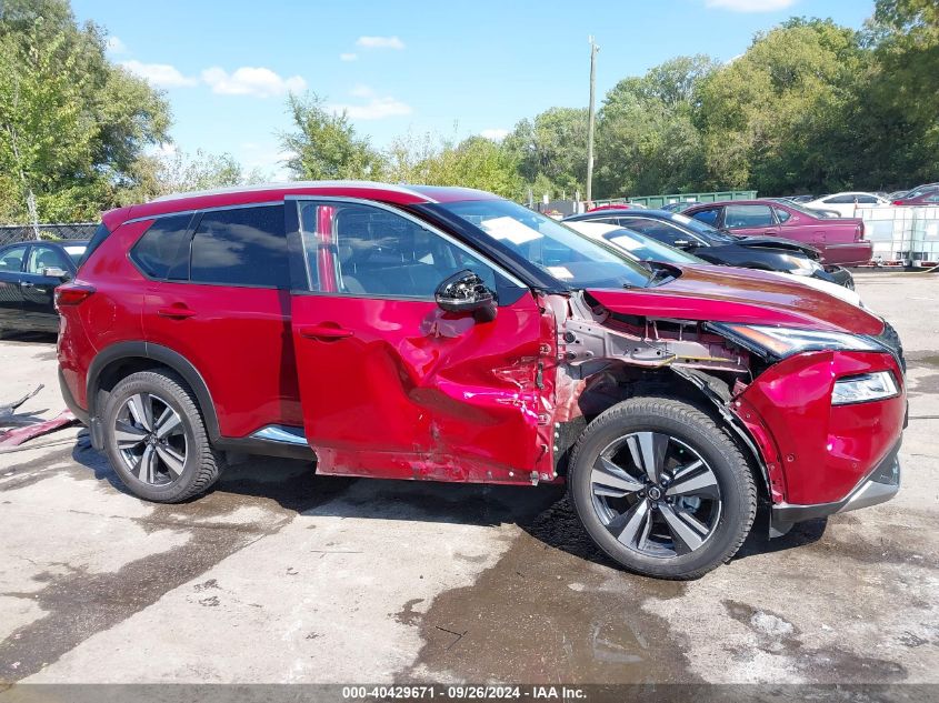 2021 Nissan Rogue Platinum Fwd VIN: JN8AT3DC1MW101539 Lot: 40429671