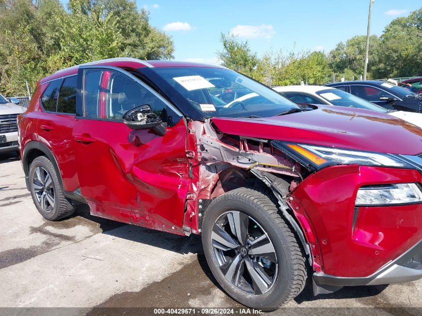 2021 Nissan Rogue Platinum Fwd VIN: JN8AT3DC1MW101539 Lot: 40429671