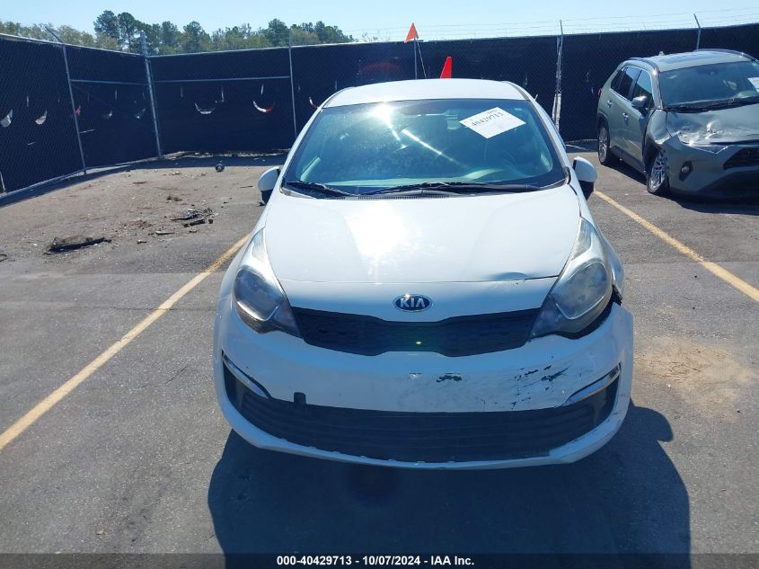 2016 Kia Rio Lx VIN: KNADM4A36G6689312 Lot: 40429713