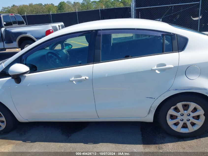 2016 Kia Rio Lx VIN: KNADM4A36G6689312 Lot: 40429713