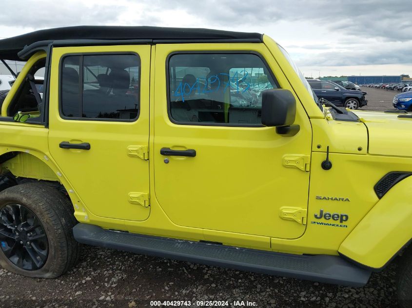 2023 Jeep Wrangler 4Xe Sahara 4X4 VIN: 1C4JJXP66PW554283 Lot: 40429743