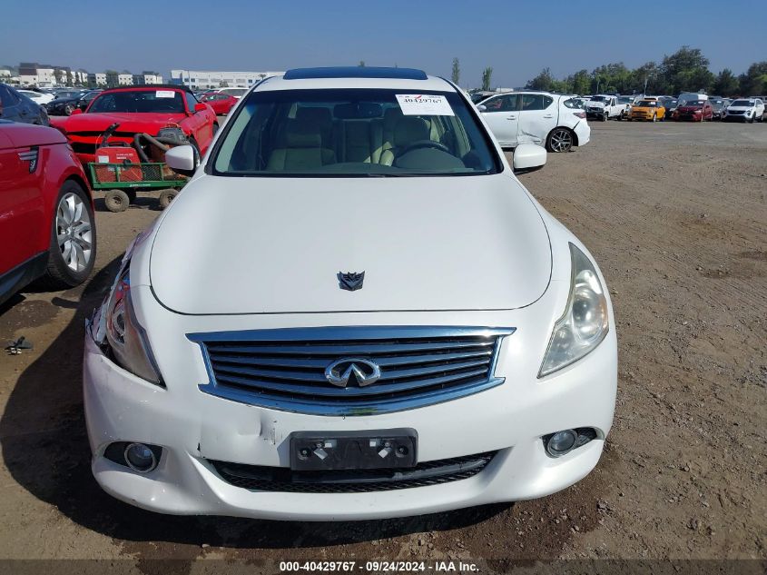 2013 Infiniti G37 Journey VIN: JN1CV6AP7DM714870 Lot: 40429767