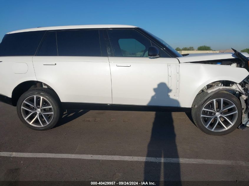 VIN SALKPBFU8RA231559 2024 LAND ROVER RANGE ROVER P400 SE