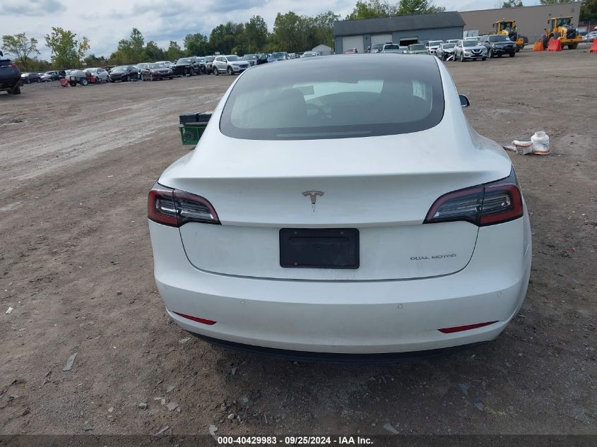 2020 Tesla Model 3 Long Range Dual Motor All-Wheel Drive VIN: 5YJ3E1EB2LF744400 Lot: 40429983