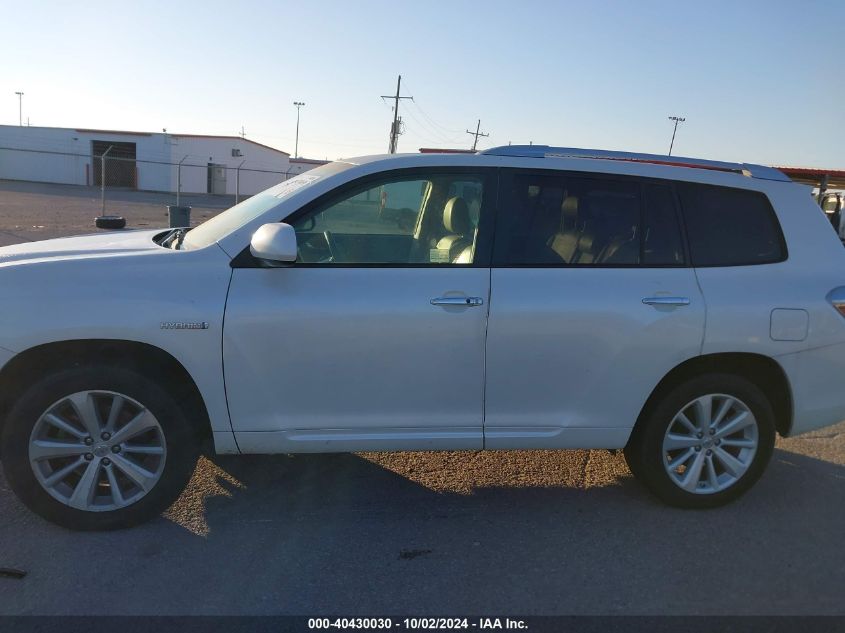 2008 Toyota Highlander Hybrid Limited VIN: JTEEW44A682025270 Lot: 40430030