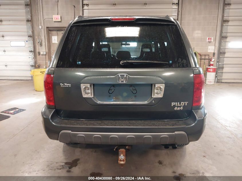 2004 Honda Pilot Exl VIN: 2HKYF18554H586114 Lot: 40430080