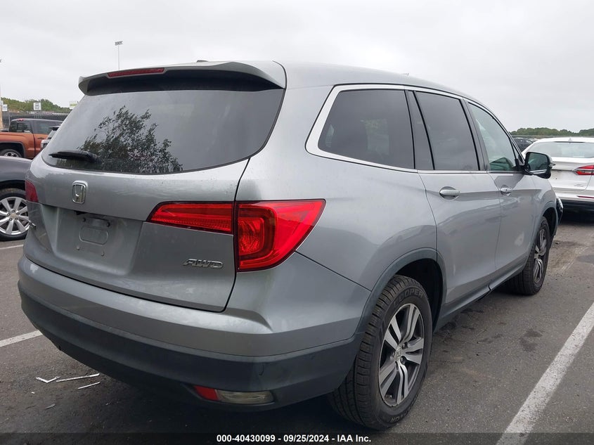 Vin: 5fnyf6h79gb121613, lot: 40918708, honda pilot ex-l 20164