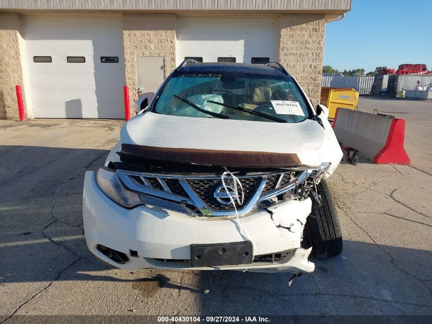 2012 Nissan Murano Le VIN: JN8AZ1MW2CW239926 Lot: 40430104