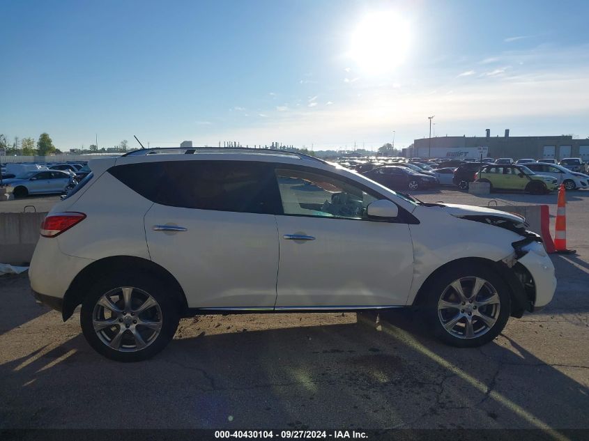 2012 Nissan Murano Le VIN: JN8AZ1MW2CW239926 Lot: 40430104