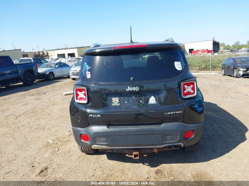 2016 Jeep Renegade Limited VIN: ZACCJBDT6GPD52272 Lot: 40430160