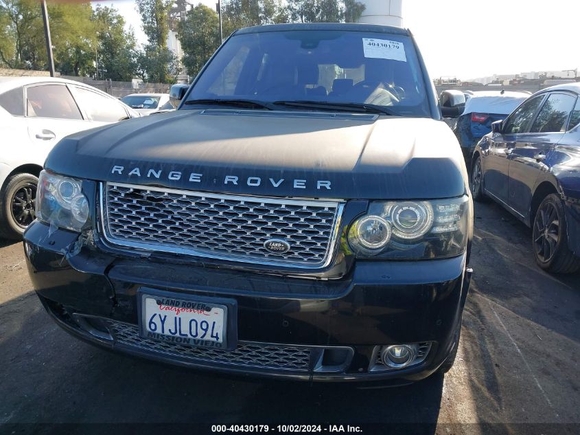 2012 Land Rover Range Rover Supercharged VIN: SALMP1E49CA388366 Lot: 40430179
