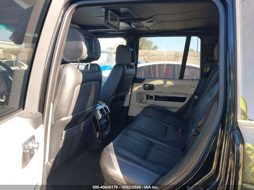 2012 Land Rover Range Rover Supercharged VIN: SALMP1E49CA388366 Lot: 40430179