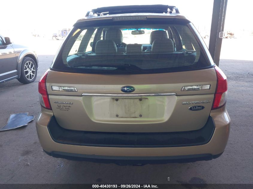 2008 Subaru Outback 2.5I Limited VIN: 4S4BP62C987318258 Lot: 40430193