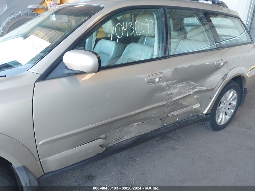 2008 Subaru Outback 2.5I Limited VIN: 4S4BP62C987318258 Lot: 40430193