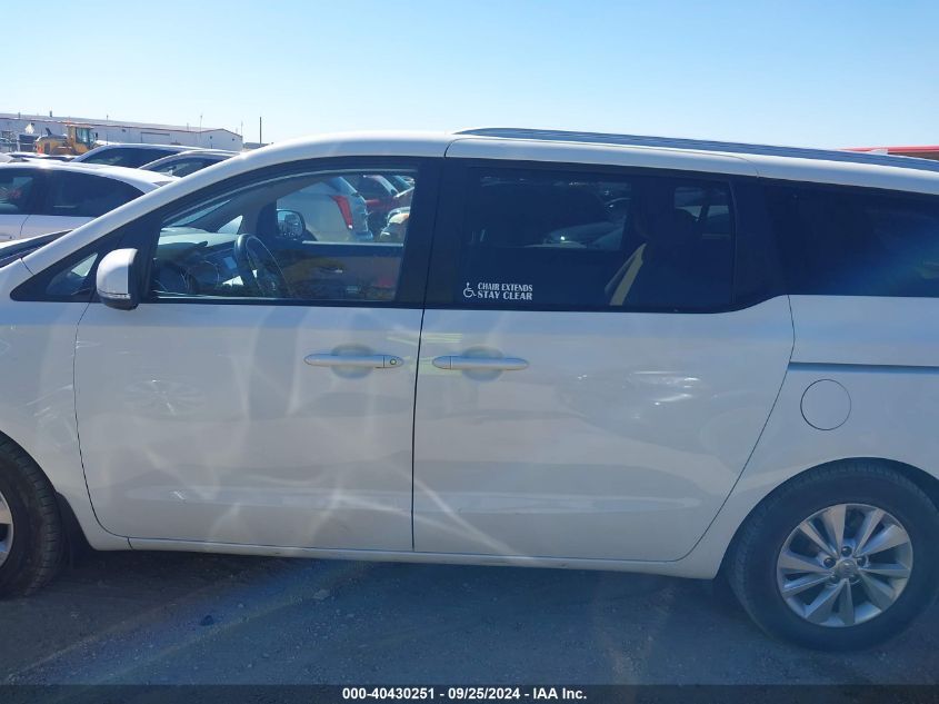 2016 Kia Sedona Lx VIN: KNDMB5C17G6198886 Lot: 40430251