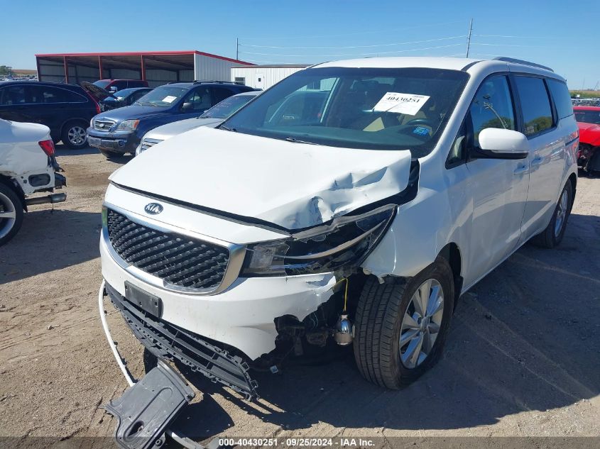 2016 Kia Sedona Lx VIN: KNDMB5C17G6198886 Lot: 40430251