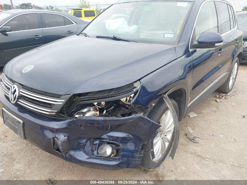 WVGAV7AX9CW592781 2012 Volkswagen Tiguan Se