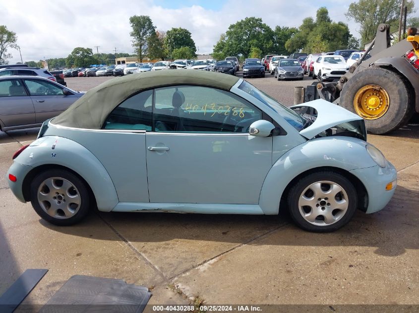 2003 Volkswagen New Beetle Gls VIN: 3VWCK21Y33M316921 Lot: 40430288