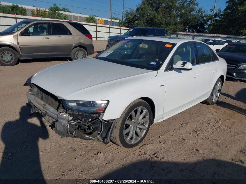 2014 Audi A4 Premium VIN: WAUAFAFL2EN019263 Lot: 40430297