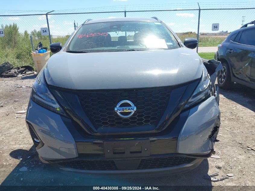 2022 Nissan Murano Sv Fwd VIN: 5N1AZ2BJ0NC125156 Lot: 40430305