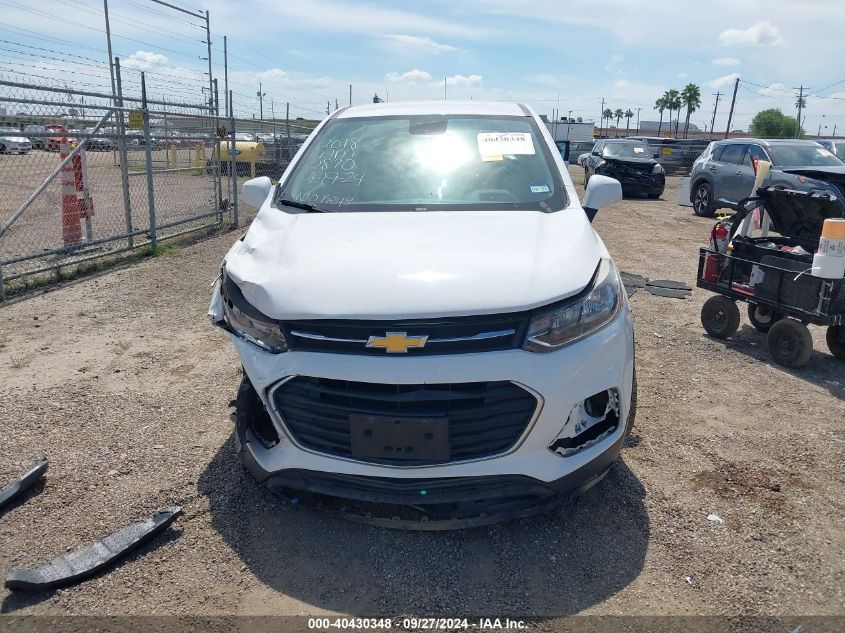 2018 Chevrolet Trax Ls VIN: 3GNCJKSB0JL242870 Lot: 40430348