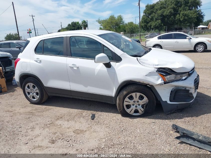 2018 Chevrolet Trax Ls VIN: 3GNCJKSB0JL242870 Lot: 40430348