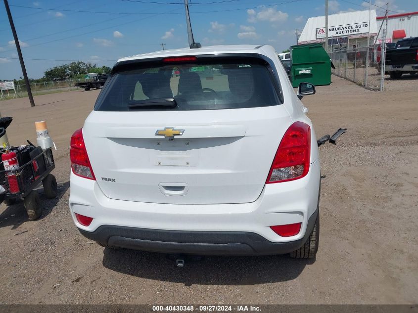 2018 Chevrolet Trax Ls VIN: 3GNCJKSB0JL242870 Lot: 40430348