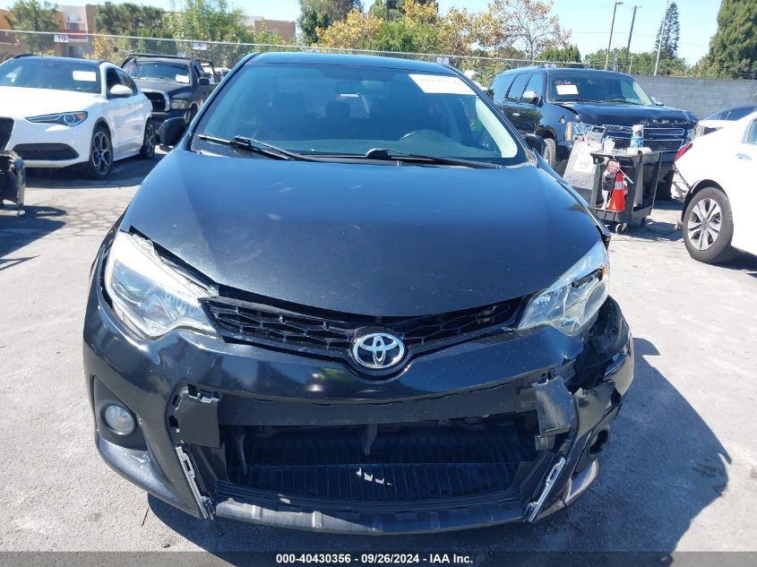 2014 Toyota Corolla S VIN: 5YFBURHE5EP116602 Lot: 40430356