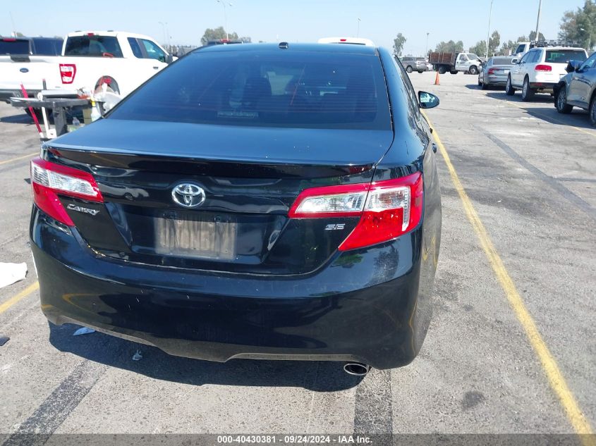 2014 Toyota Camry Se VIN: 4T1BF1FK6EU349505 Lot: 40430381