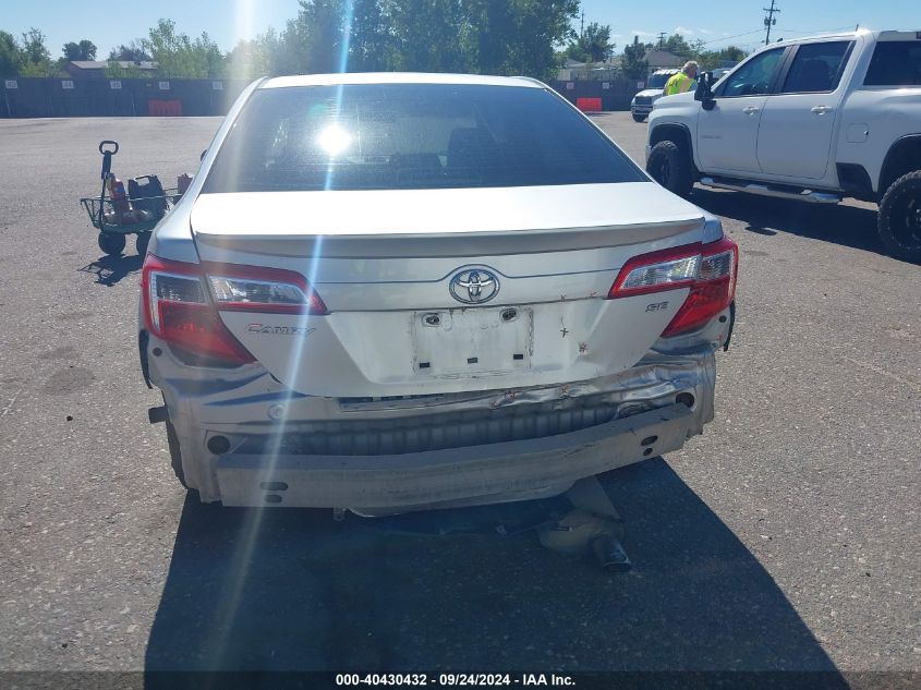 2013 Toyota Camry Se VIN: 4T1BF1FKXDU287590 Lot: 40430432