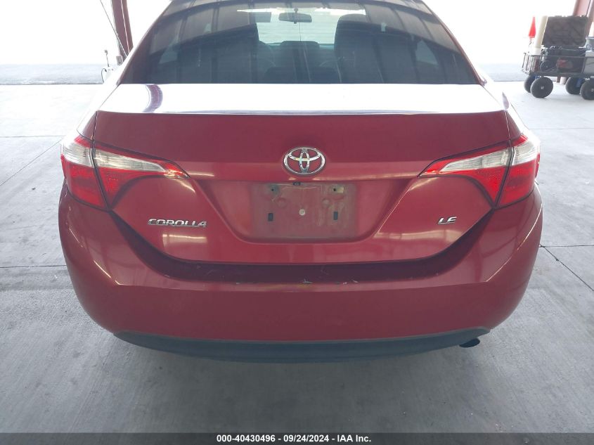 2015 Toyota Corolla Le VIN: 5YFBURHE3FP263356 Lot: 40430496