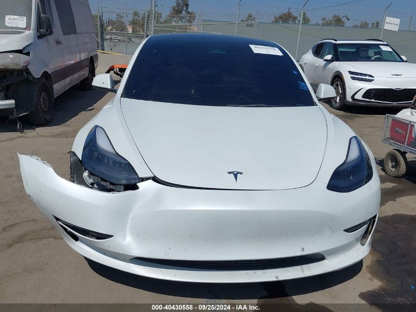 2022 Tesla Model 3 VIN: 5YJ3E1EA7NF374328 Lot: 40430558