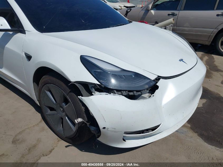 2022 Tesla Model 3 VIN: 5YJ3E1EA7NF374328 Lot: 40430558