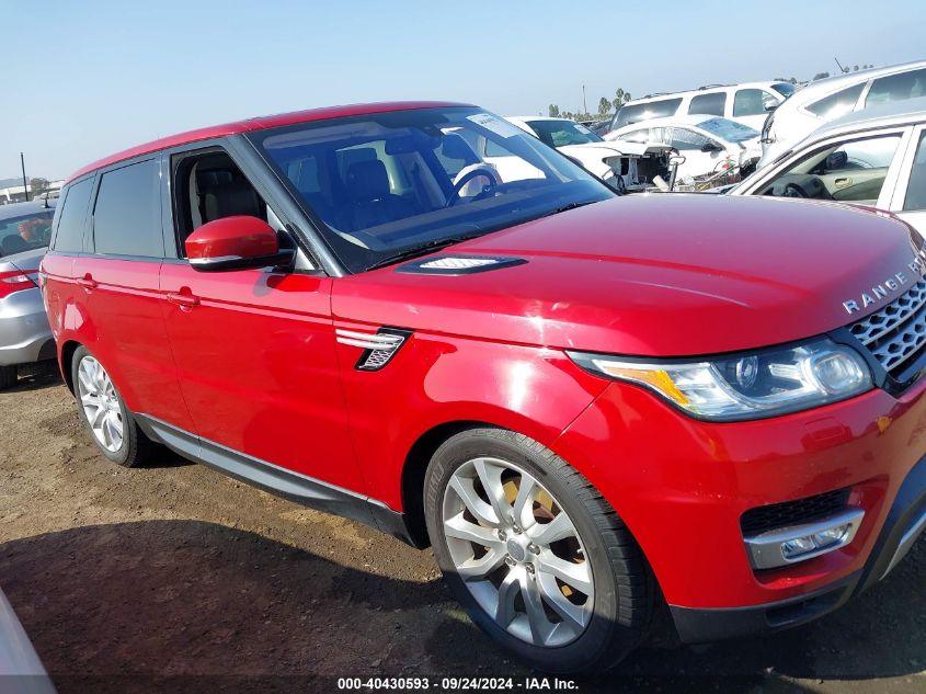 2015 Land Rover Range Rover Sport Sc VIN: SALWR2VF7FA508020 Lot: 40430593