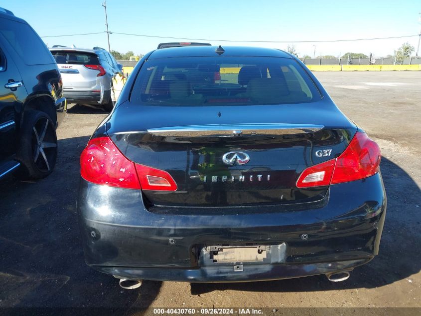 2011 Infiniti G37 Journey VIN: JN1CV6AP4BM504093 Lot: 40430760