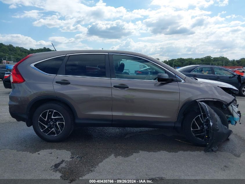 2016 Honda Cr-V Se VIN: 5J6RM4H44GL111888 Lot: 40430766